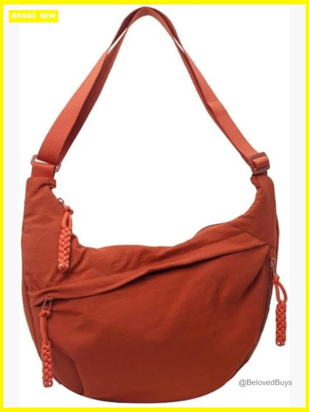 Nylon Crescent Crossbody Bag Shoulder Tote Sling Purse Waterproof Lightweight